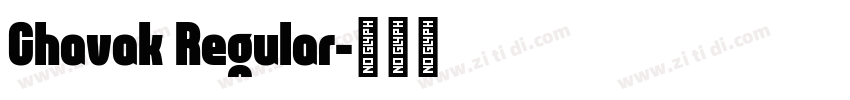 Chavak Regular字体转换
